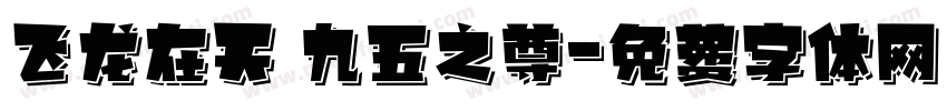 飞龙在天 九五之尊字体转换